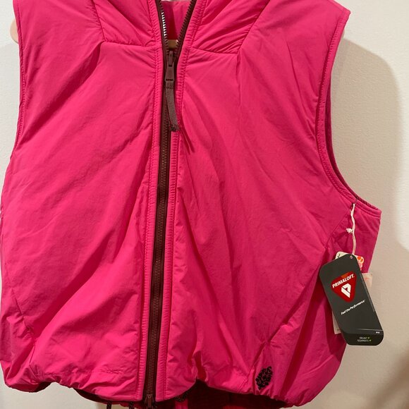 NWT Free People FP Movement Recreation Reversible Fleece Puffer Vest $188 - Picture 14 of 16